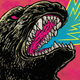 A crop of the epic cover for an even grander Godzilla release.